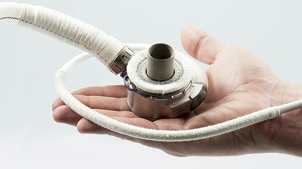 Das "Heartmate 3", die derzeit modernste implantierbare Kreislaufpumpe (LVAD).